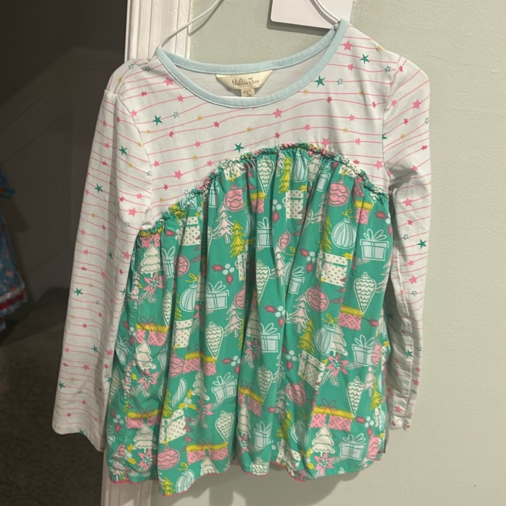 Matilda Jane Girls 6 Tunic from Christmas line - so pretty! Have all the bottoms